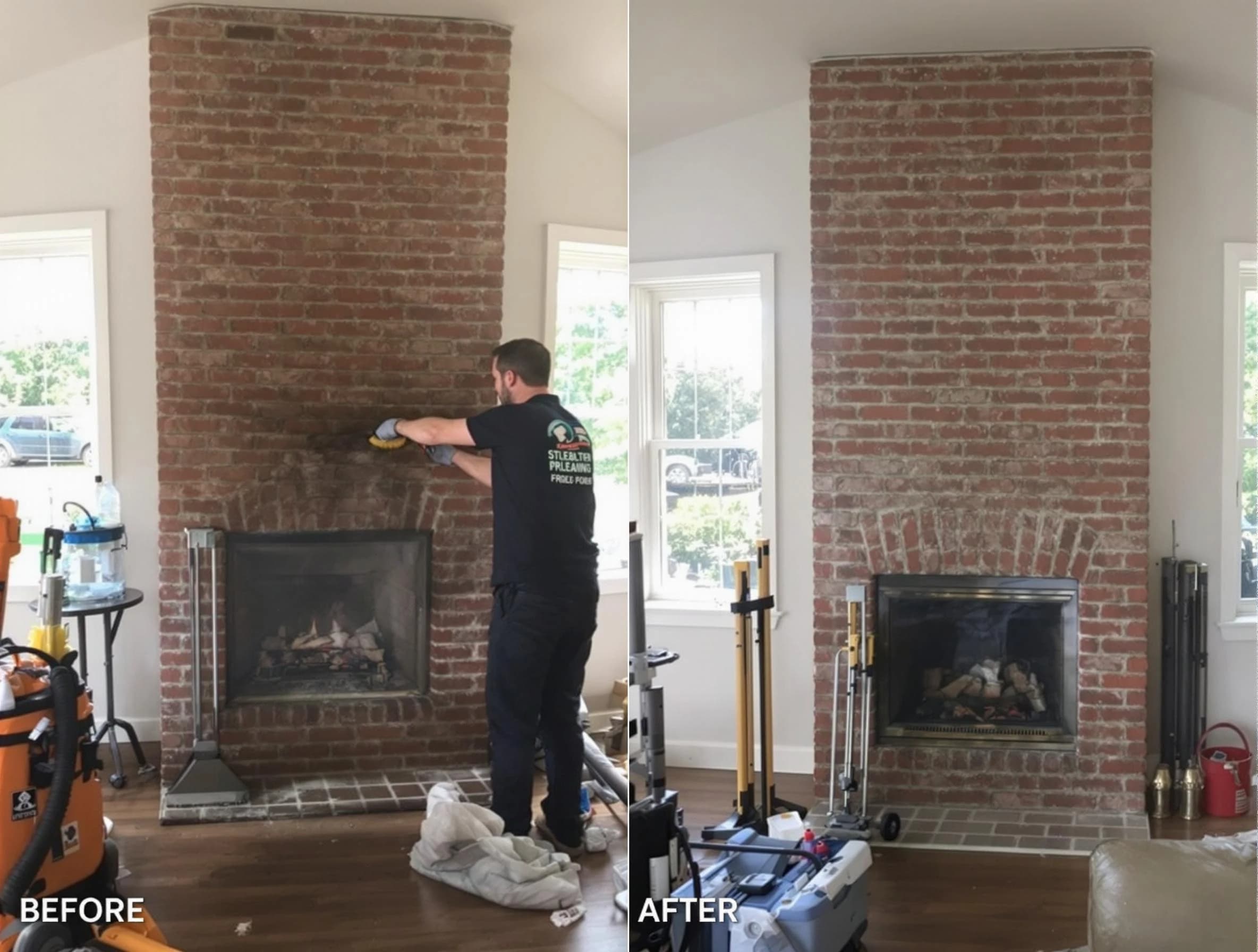 Finished chimney sweeping service by Saugus Chimney Sweep in Saugus, MA