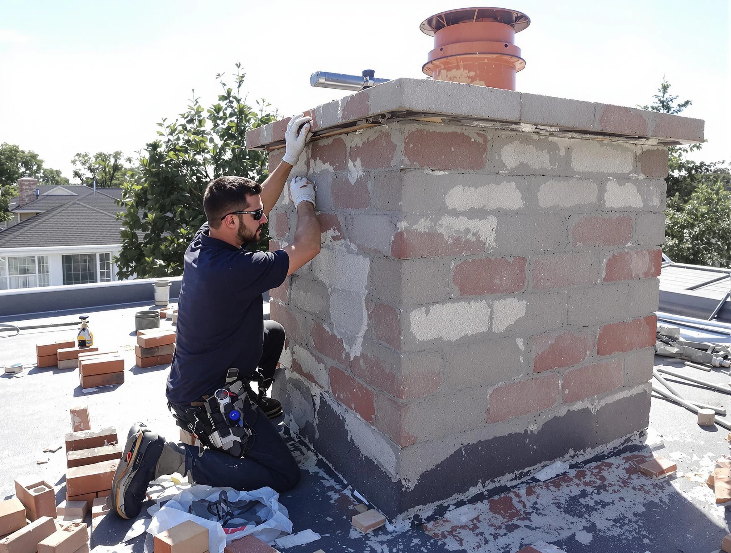 Advanced chimney repair process by Saugus Chimney Sweep in Saugus, MA