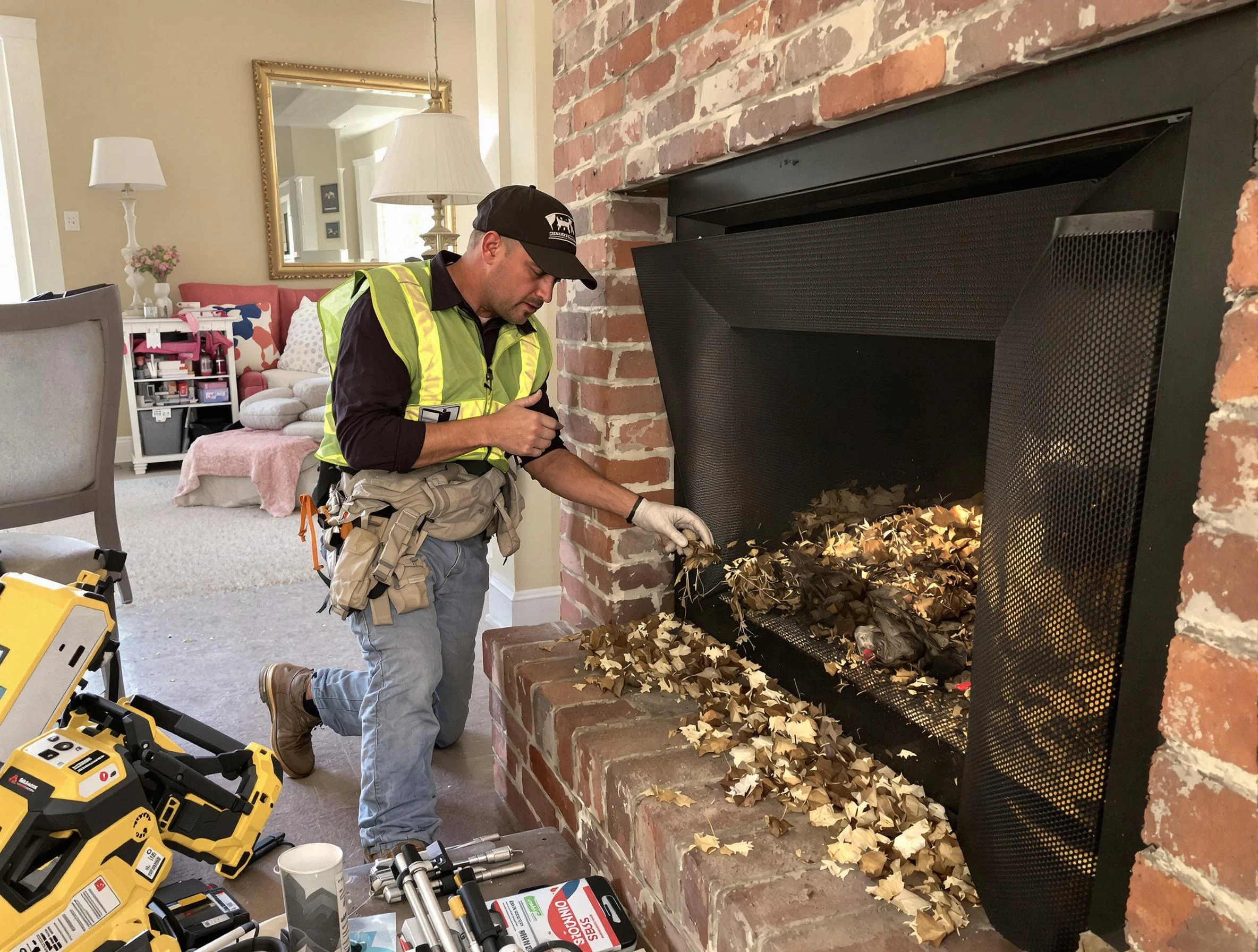 Safe screening installation by Saugus Chimney Sweep in Saugus, MA
