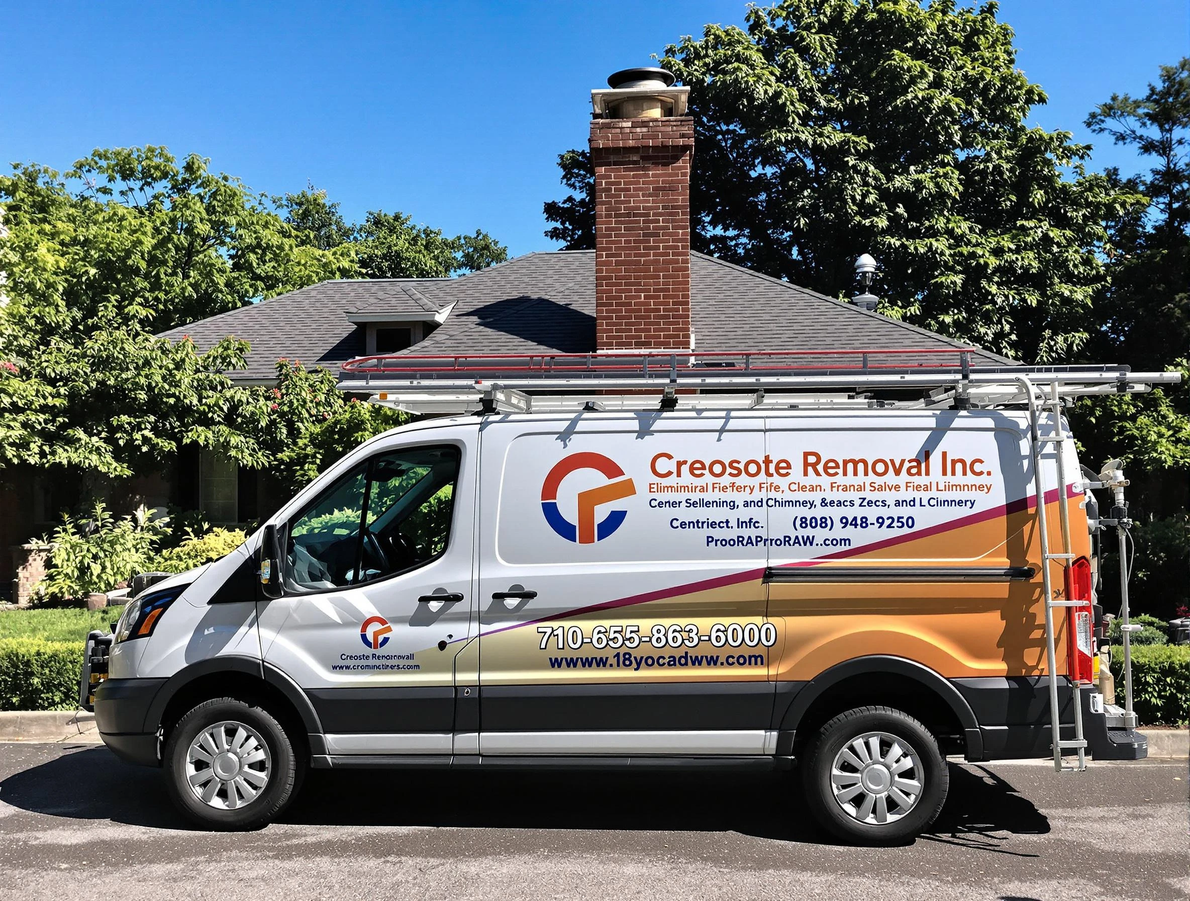 Saugus Chimney Sweep technician removing creosote safely in Saugus, MA